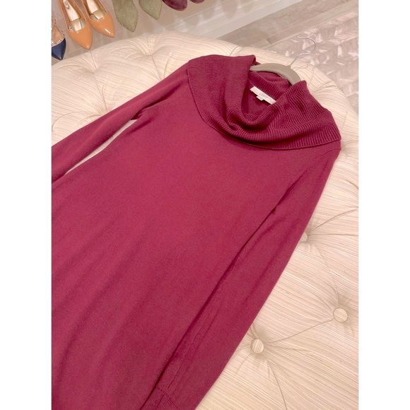 Loft Cowl Neck Sweater Dress - Picture 6 of 8